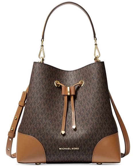 michael kors mercer gallery medium logo shoulder bag stores|Michael Kors mercer bucket bag.